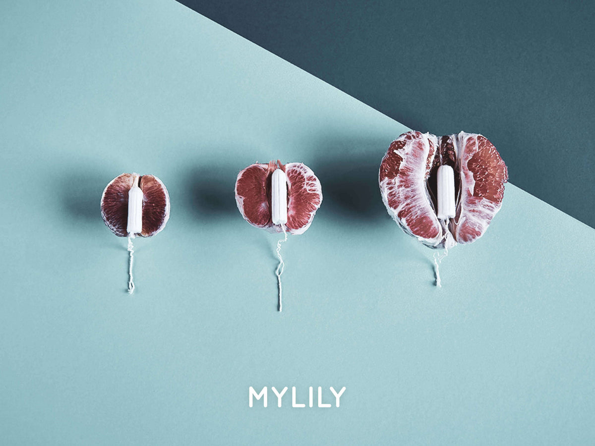 Grapefruit mit Bio- Tampons von MYLILY.