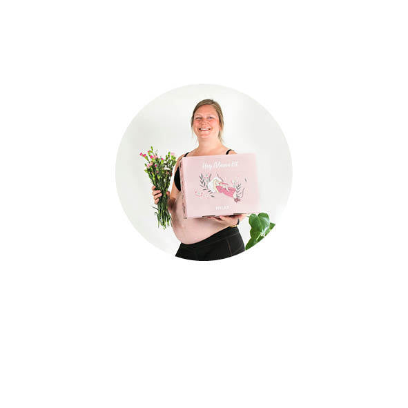 Wochenbett Box mit Produkten für frisch gebackene Mütter | MYLILY Hey Mama Kit | Shape Wear | Bio-Tee
