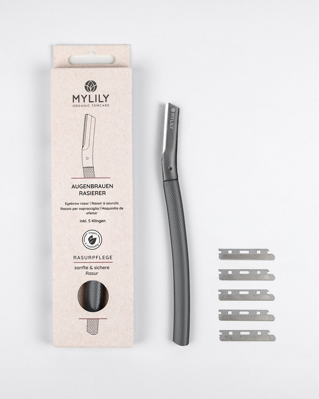 Augenbrauen Rasierer Schwarz | inkl. 5 Klingen