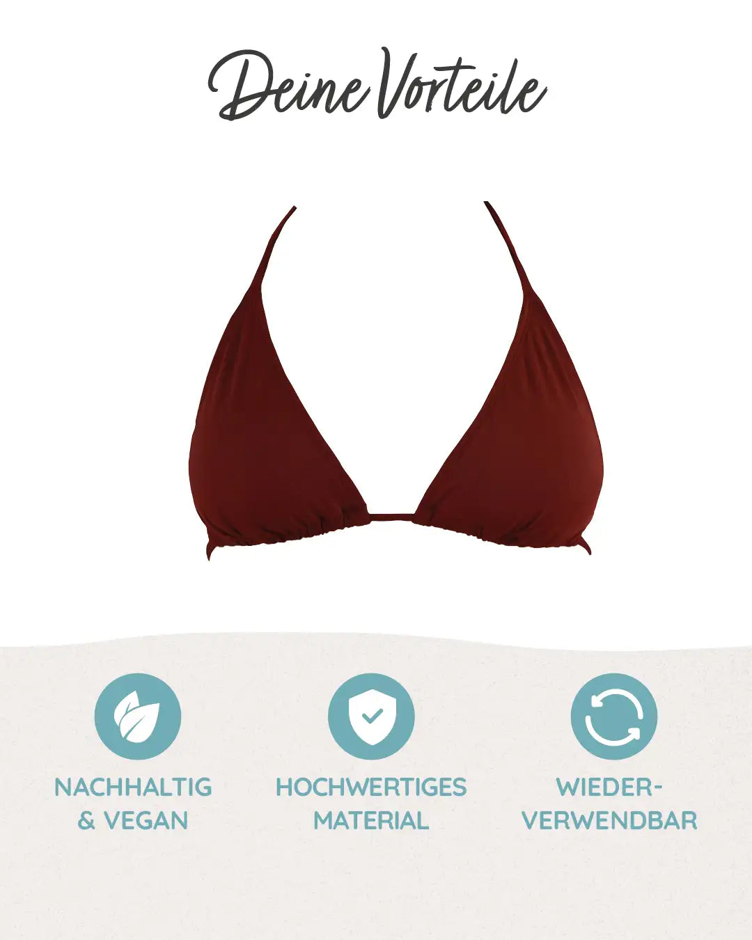 Profitiere von unseren nachhaltigen, hochwertigen und selbstverständlich wiederverwendbaren Produkten.