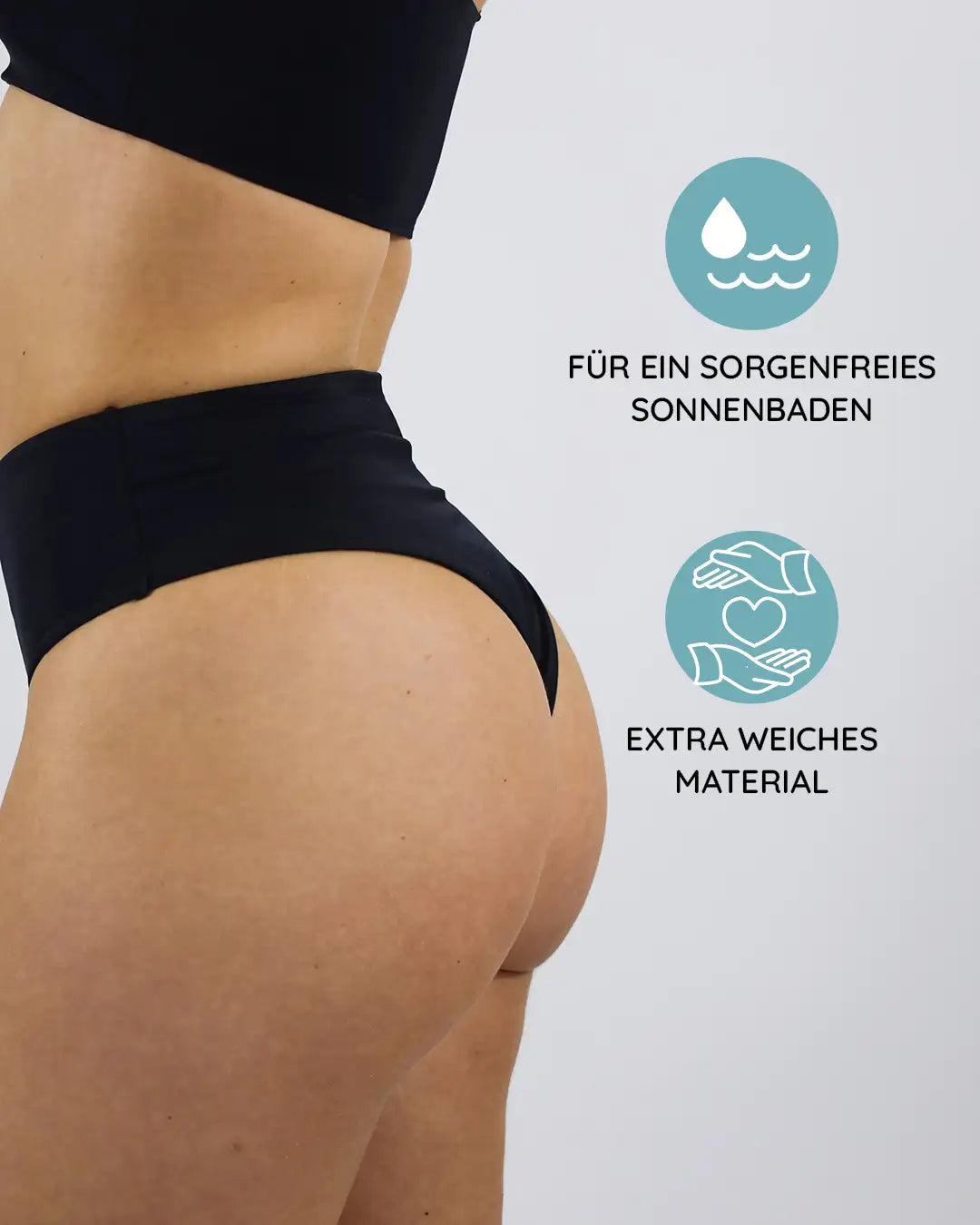 Die Brazilian Bikinihose bietet dir extra weiches Material für ein angenehmes und einzigartiges Trageerlebnis