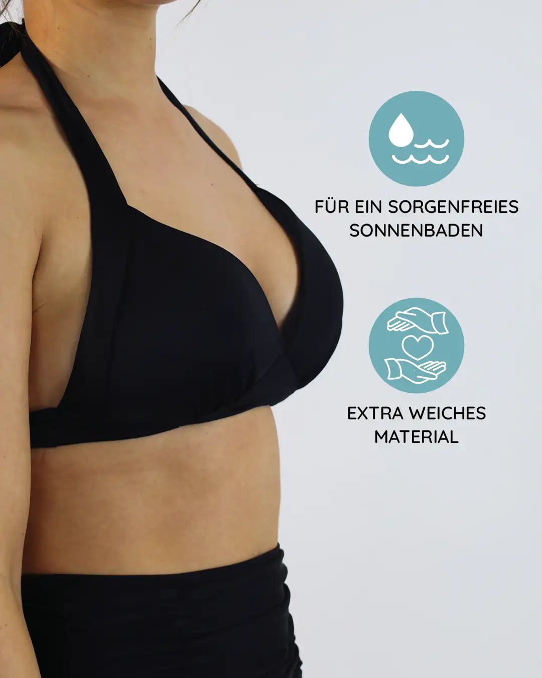 Für ein sorgenfreies Sonnenbaden mit extra weichem Material das angenehm auf der Haut liegt