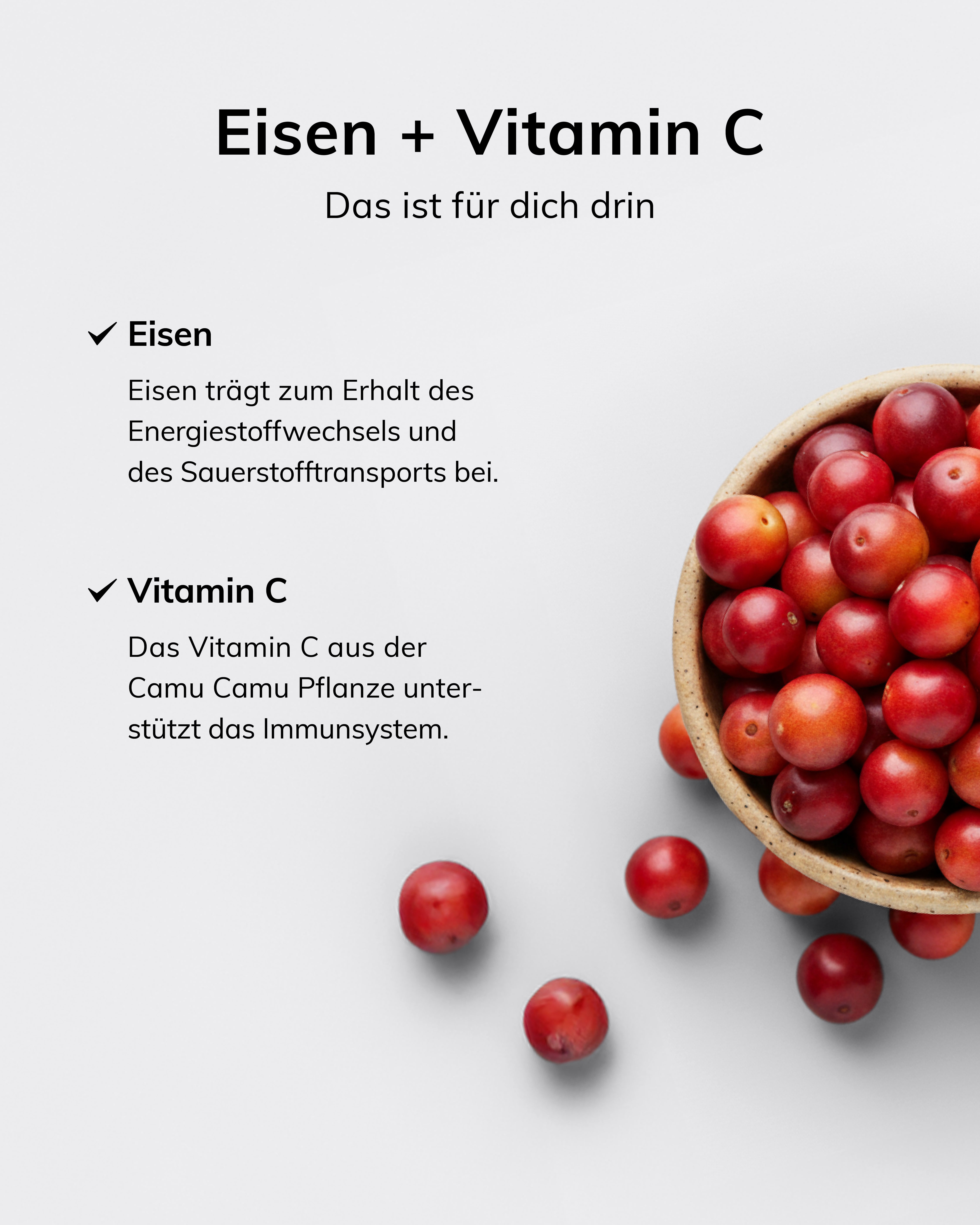 Eisen + Vitamin C | Powerfrau