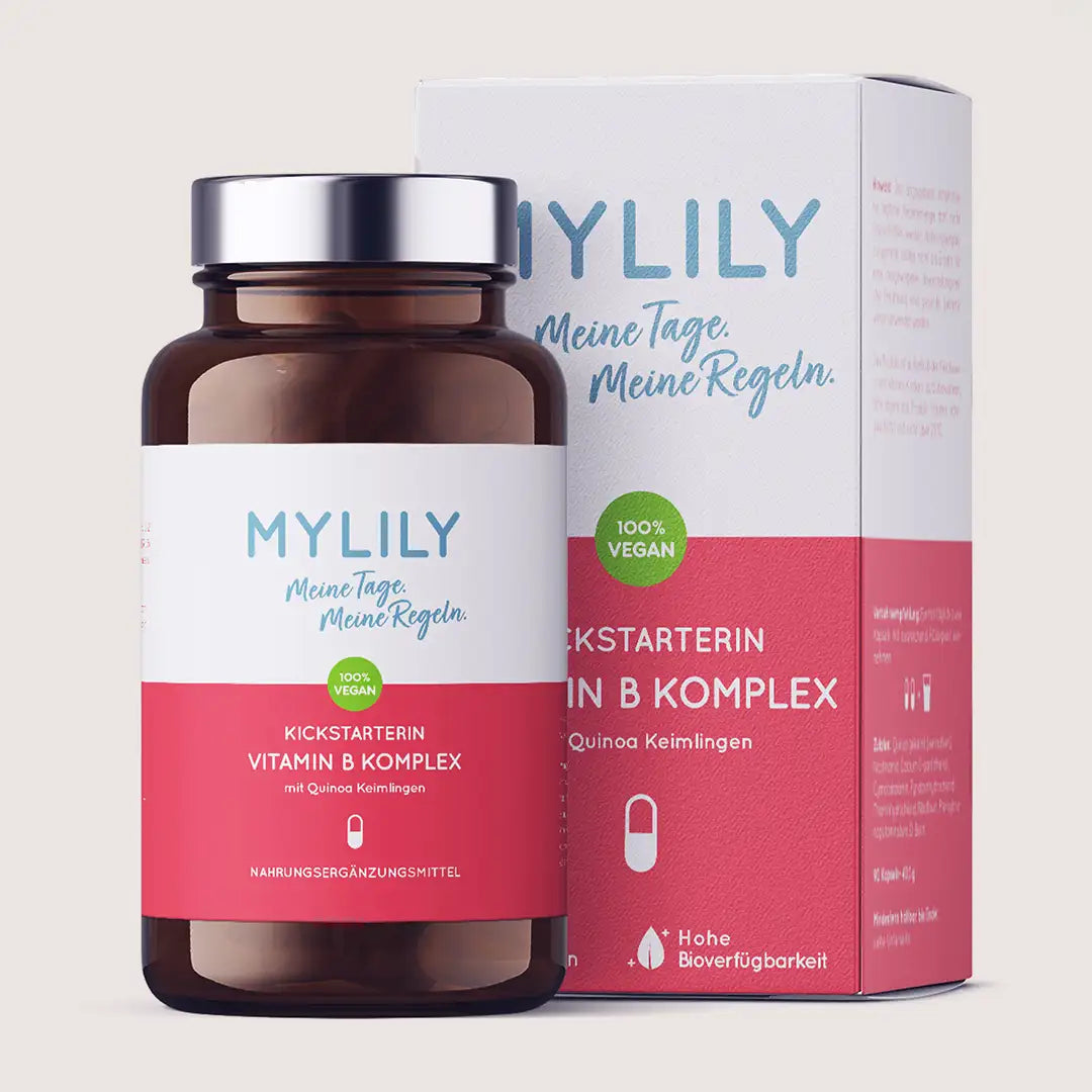 Die MYLILY Kickstarterin. Ein Vitamin B Komplex mit Quinoa Keimlingen.
