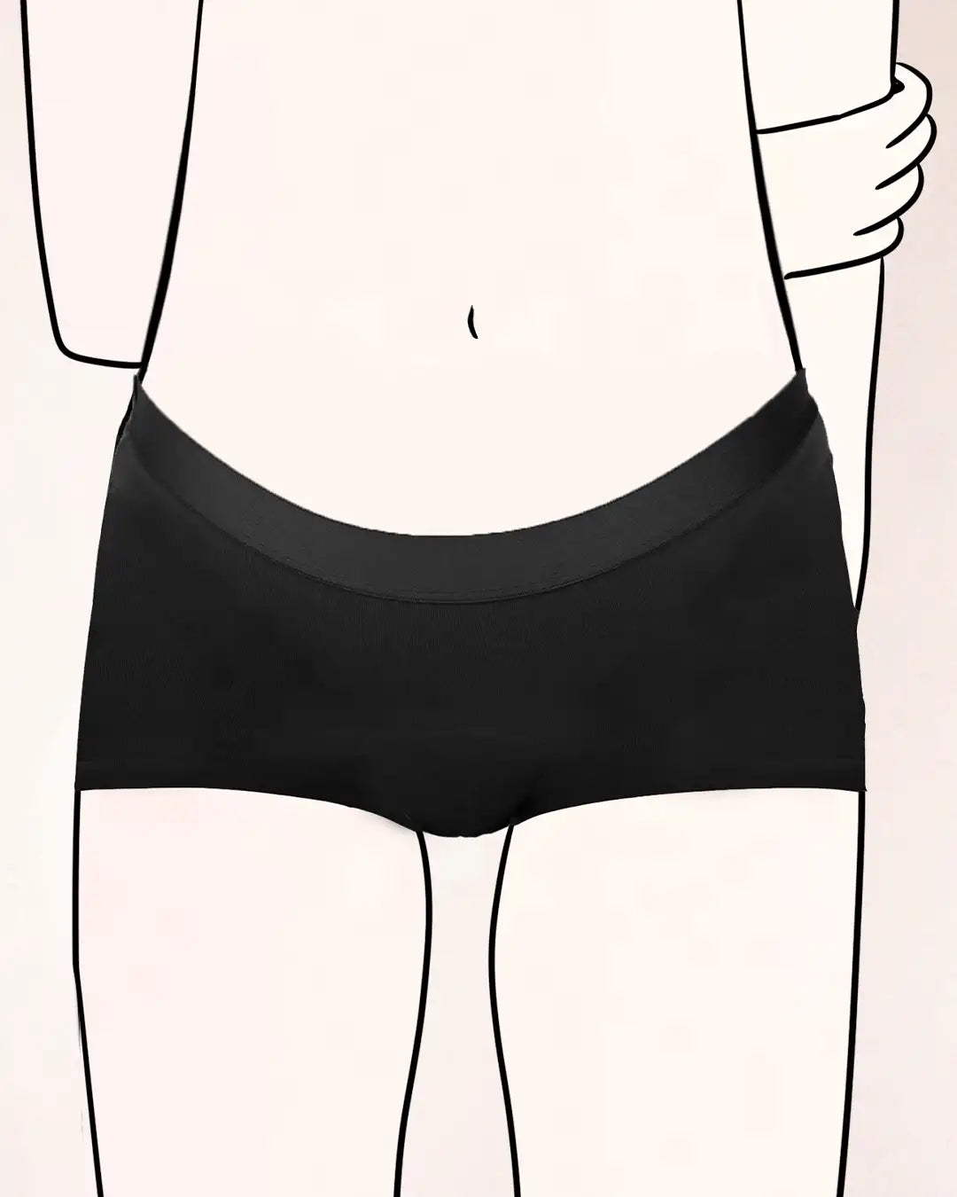 Der MYLILY Teens Boxer Slip für besonderen Schutz für die Periode von jungen Mädchen, Teens und Kindern.