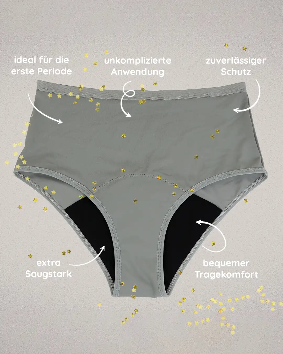MYLILY Organic Femcare Vorteile der Menstruationsunterwäsche für Teens, auslaufsicher, zuverlässig und bequem