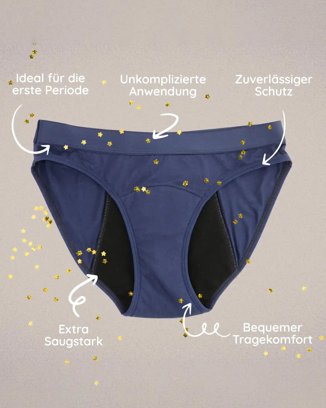 Zuverlässiger Schutz, extra saugstark, bequemer Tragekomfort.