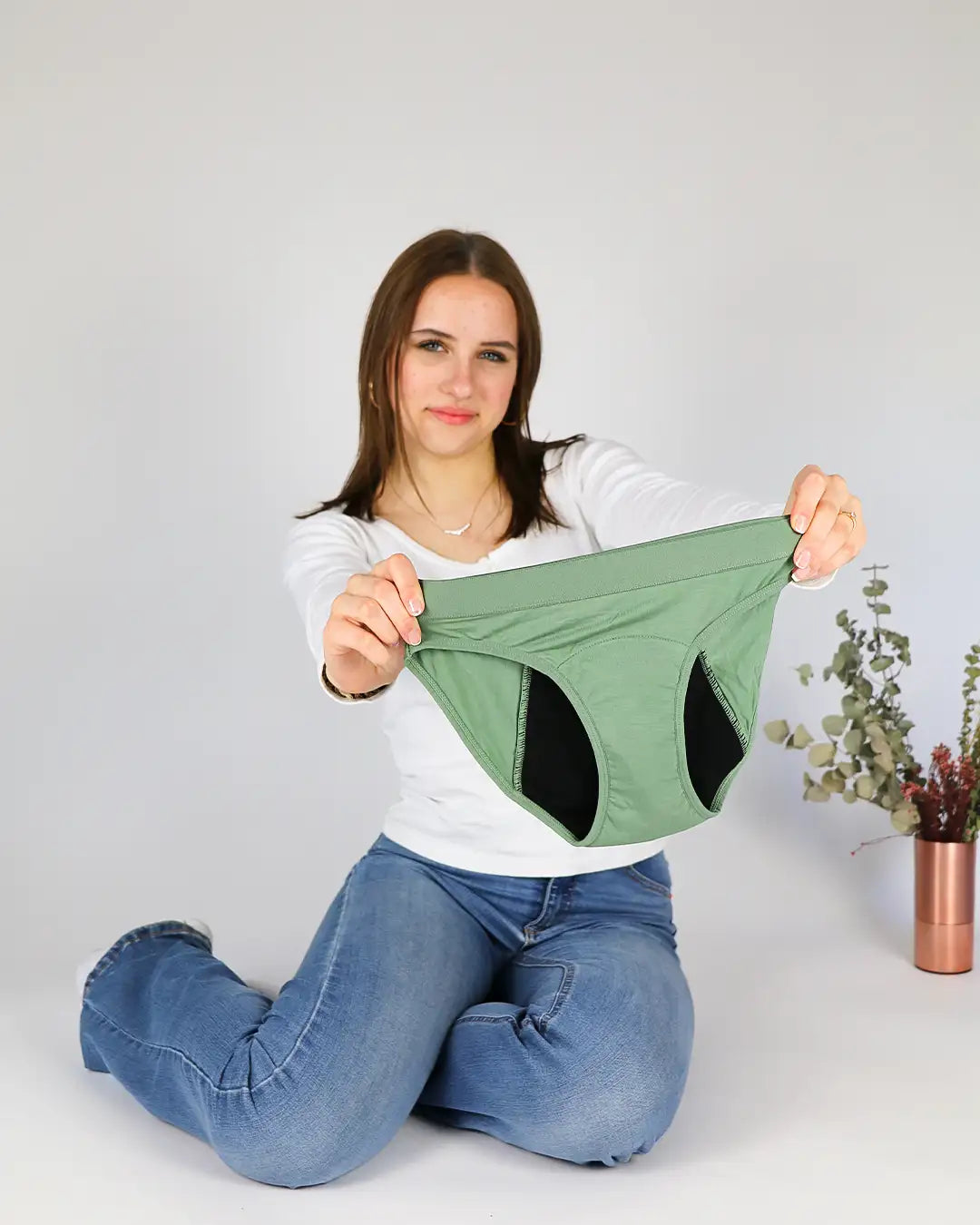 Teens Slip Jade - Periodenunterwäsche