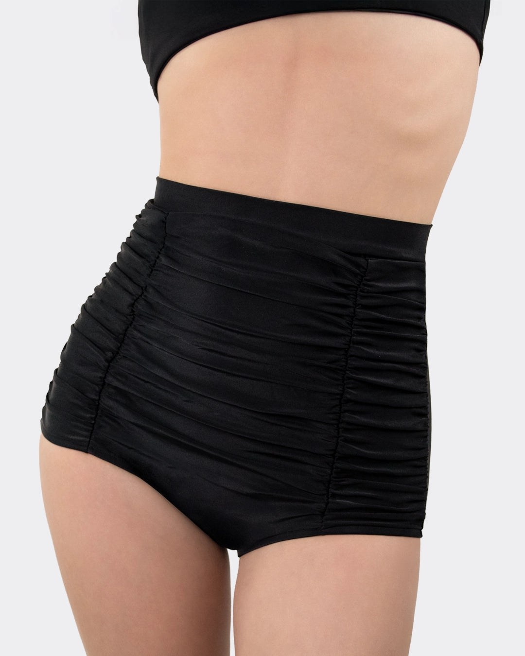 Schwarze Bikini-Hose im klassischen Shapewear-Design, figurformend und enganliegend geschnitten