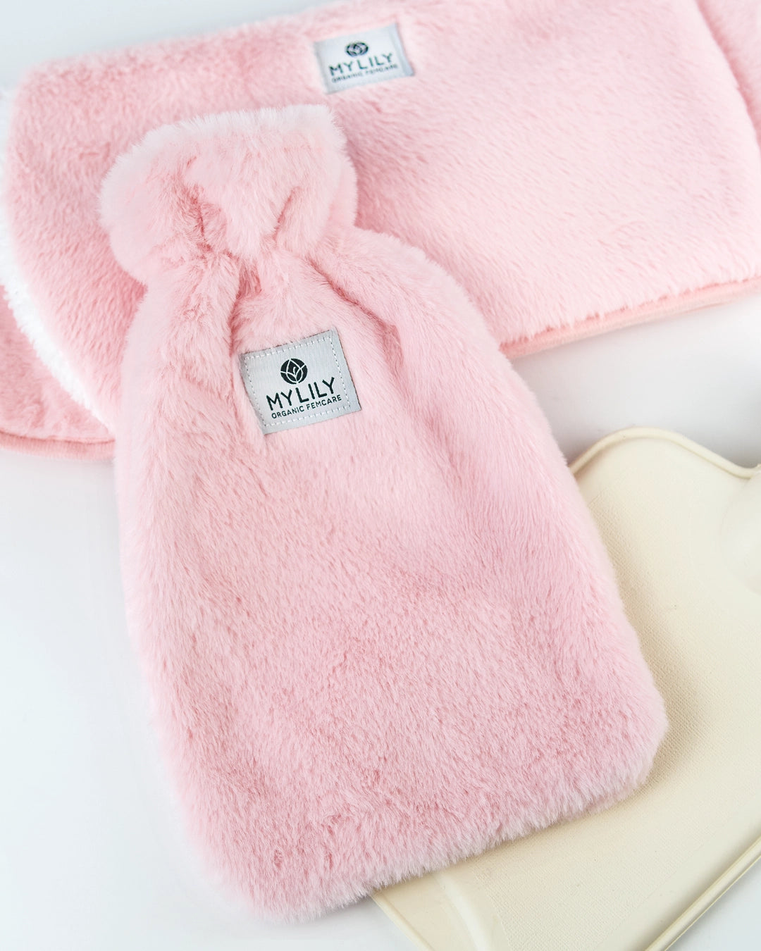 MYLILY Wärmflaschengürtel Rosa Bestandteile.