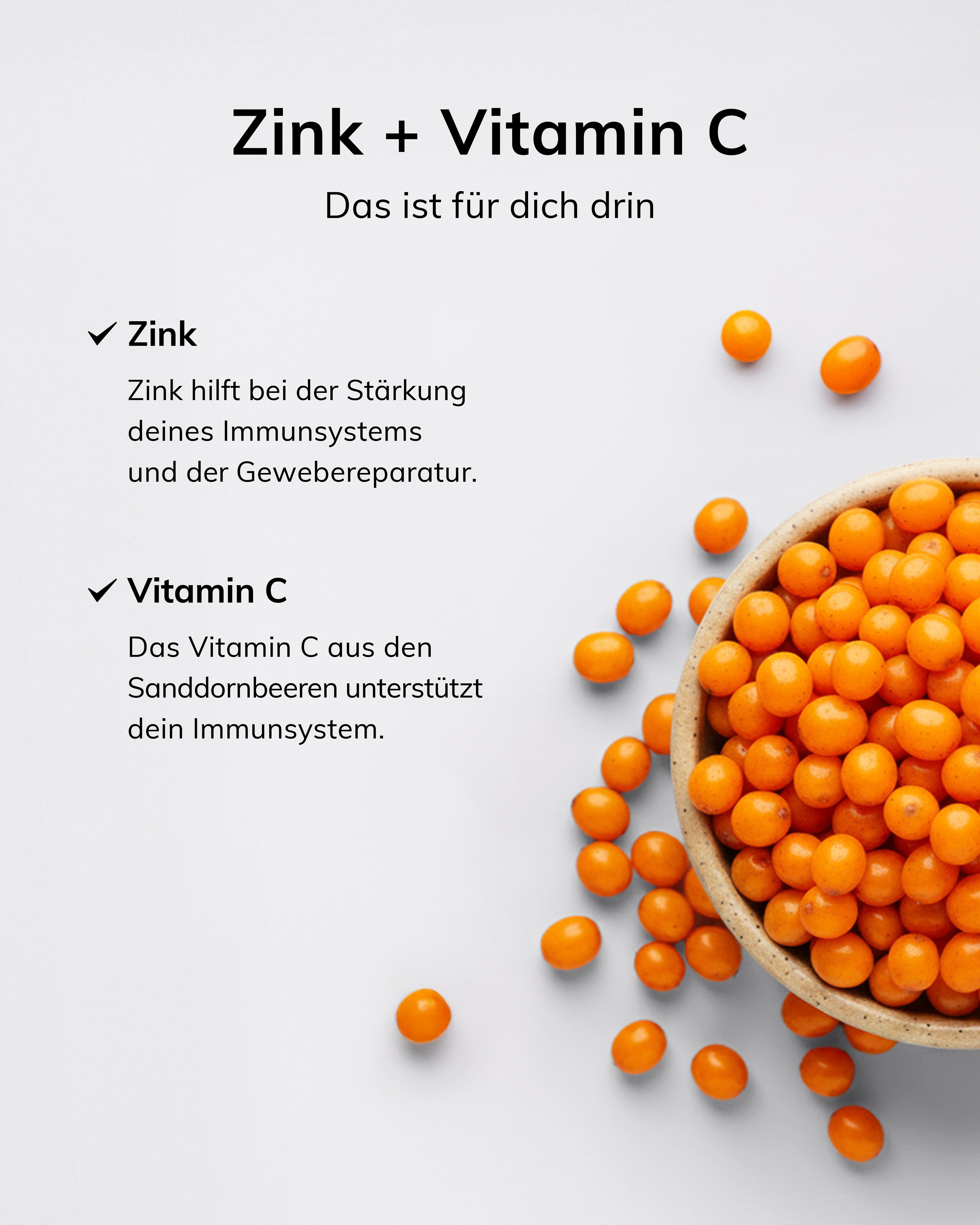 Zink + Vitamin C | Alltagsheldin