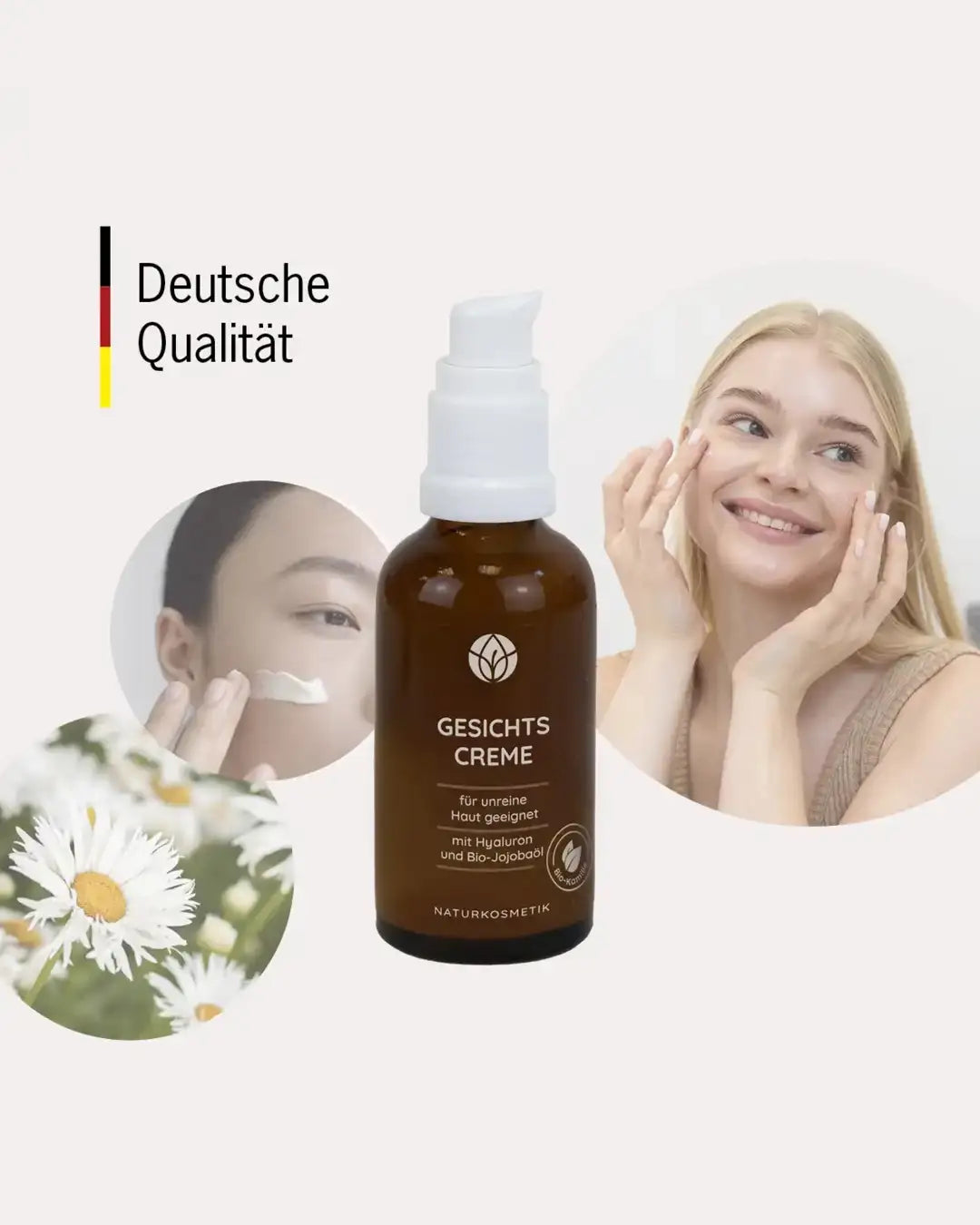 MYLILY Naturkosmetik made in Germany - in Deutschland hergestellt. Beste Hyaluron Creme für eine gesunde, zarte Haut.