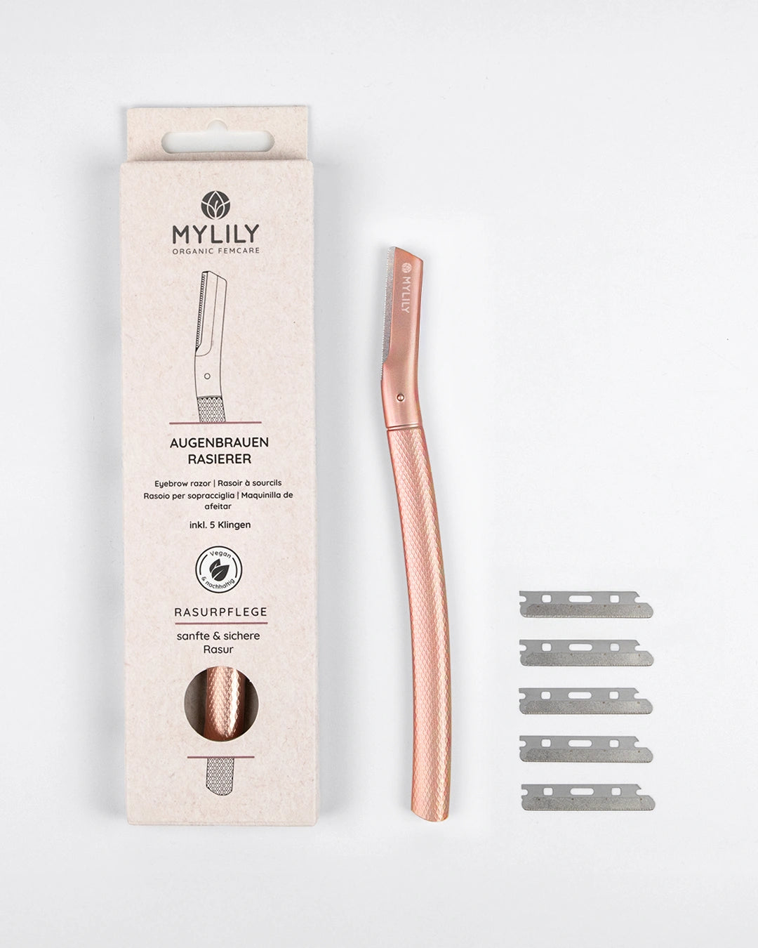 Augenbrauen Rasierer Rosé | inkl. 5 Klingen