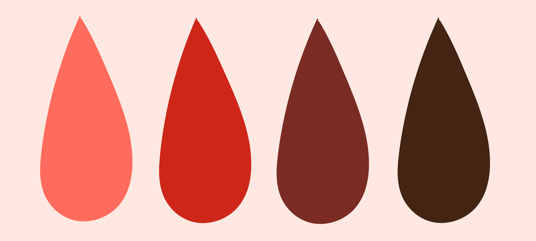 Perioden-Farbe: Was dein Menstruationsblut über deine Gesundheit aussagt