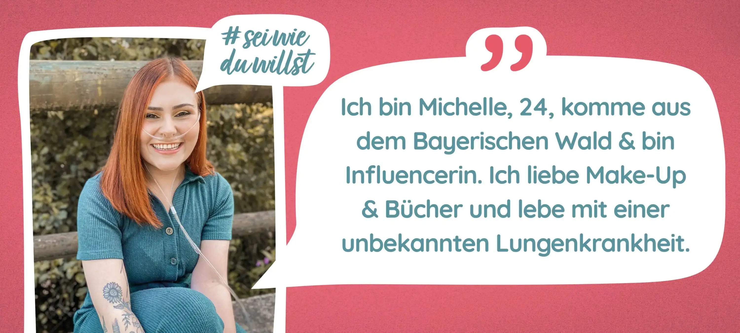 Michelle ist 24 Jahre alt und setzt sich für Aufklärung rund um Krankheit ein.