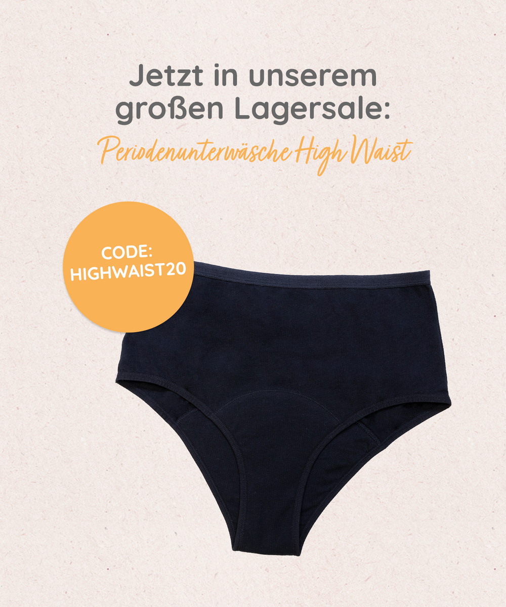 MYLILY Menstruationsslip High Waist Schwarz. Nachhaltig und biozidfrei