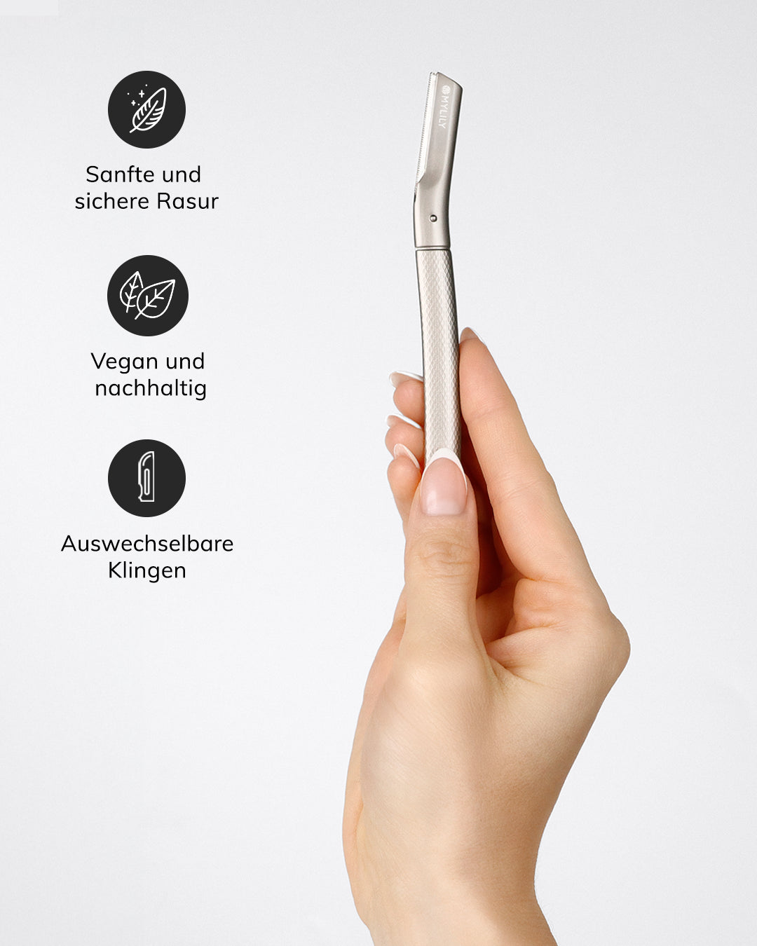 Augenbrauen Rasierer Silber | inkl. 5 Klingen