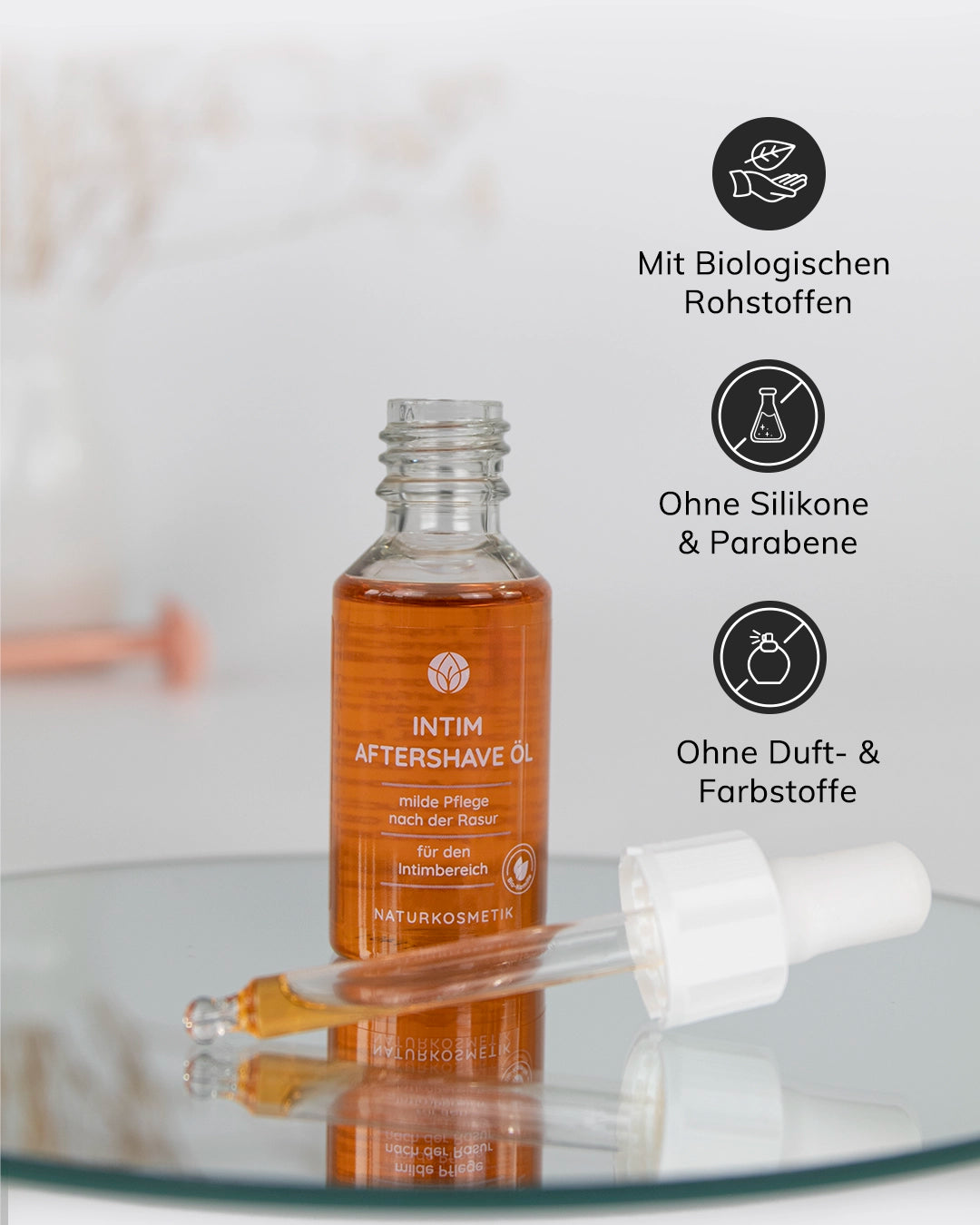 Intim Aftershave Öl | mit Bio-Kamille