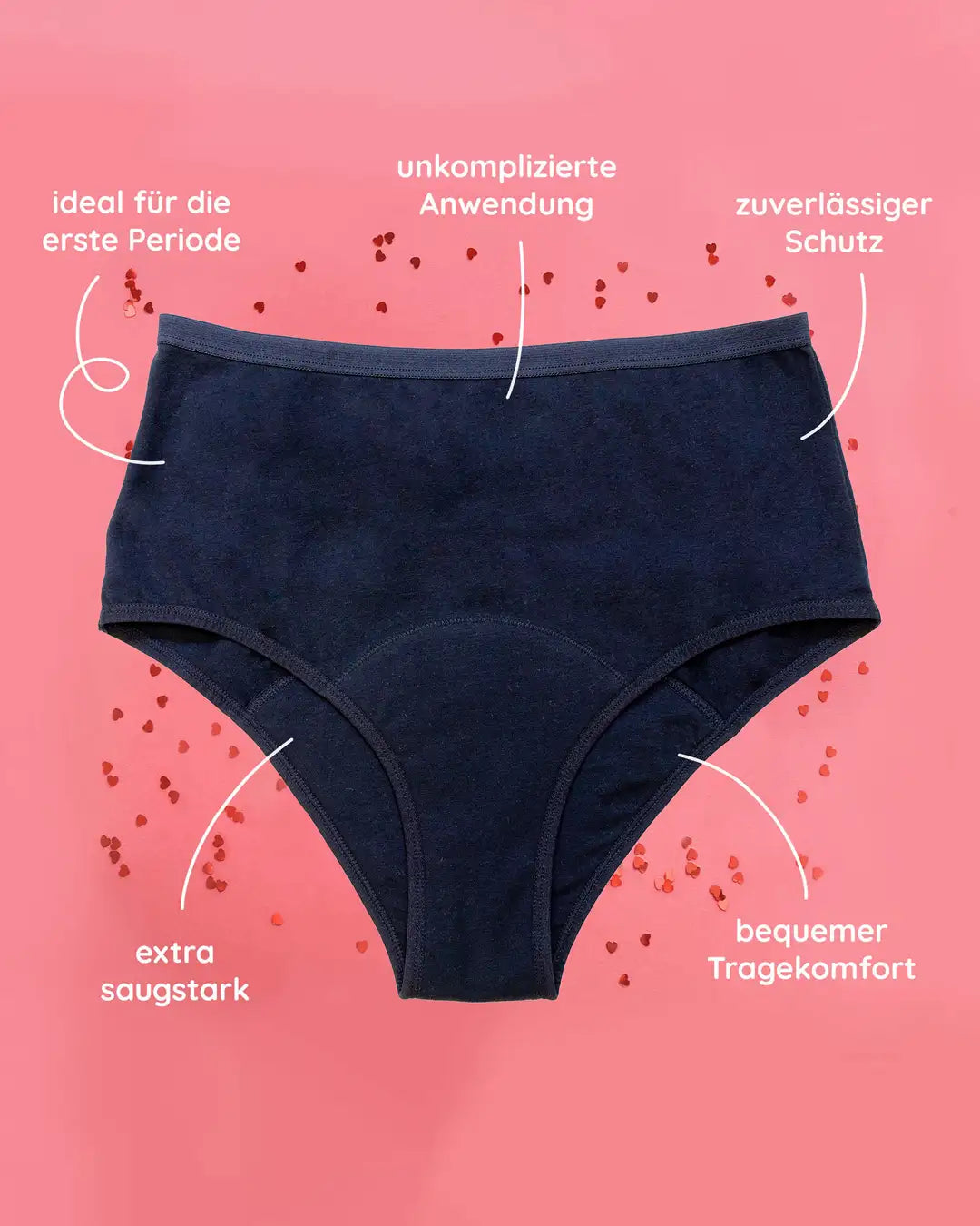 MYLILY Organic Femcare Vorteile der Menstruationsunterwäsche für Teens, auslaufsicher, zuverlässig und bequem