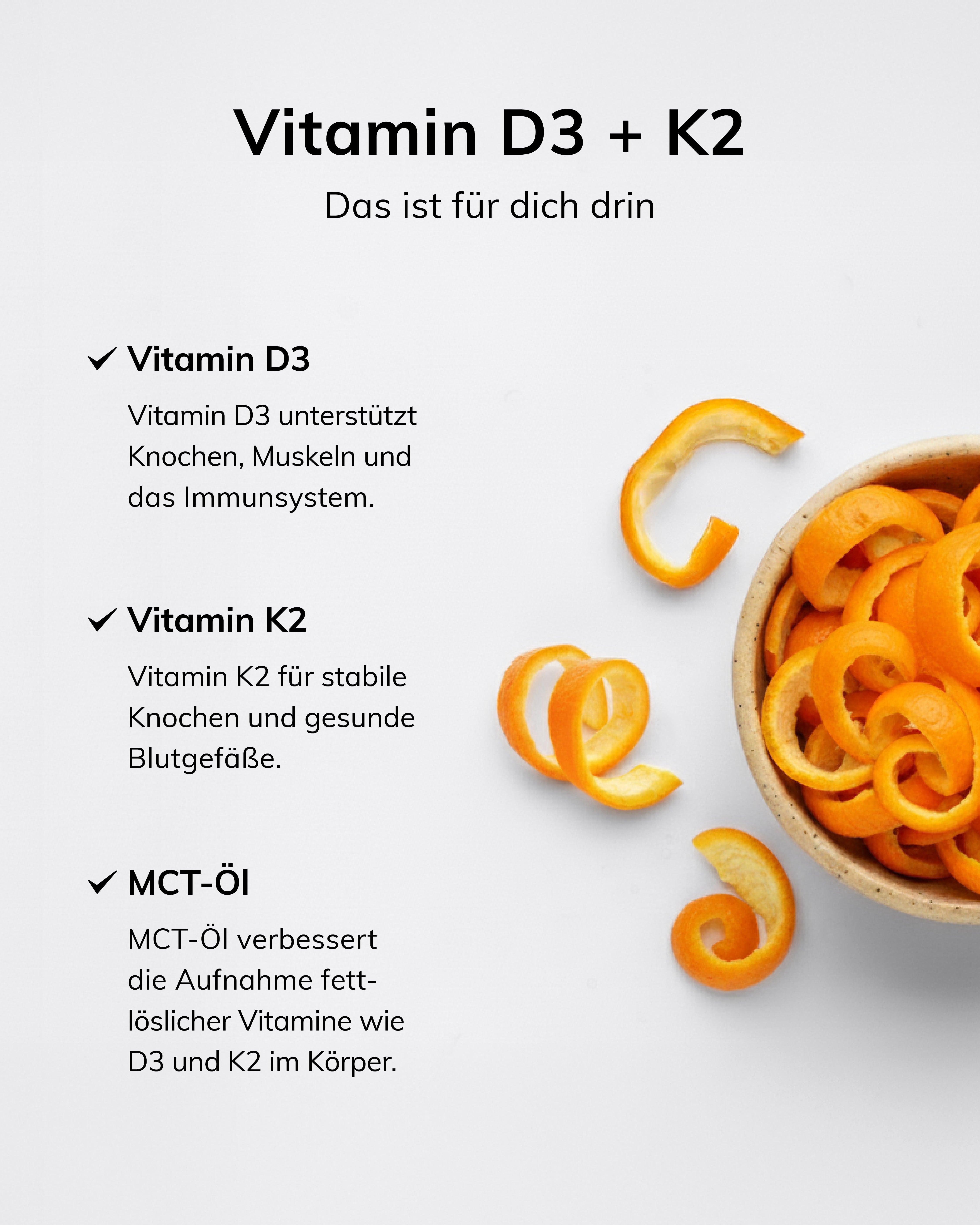 Vitamin D3 + K2 | Sonnengöttin
