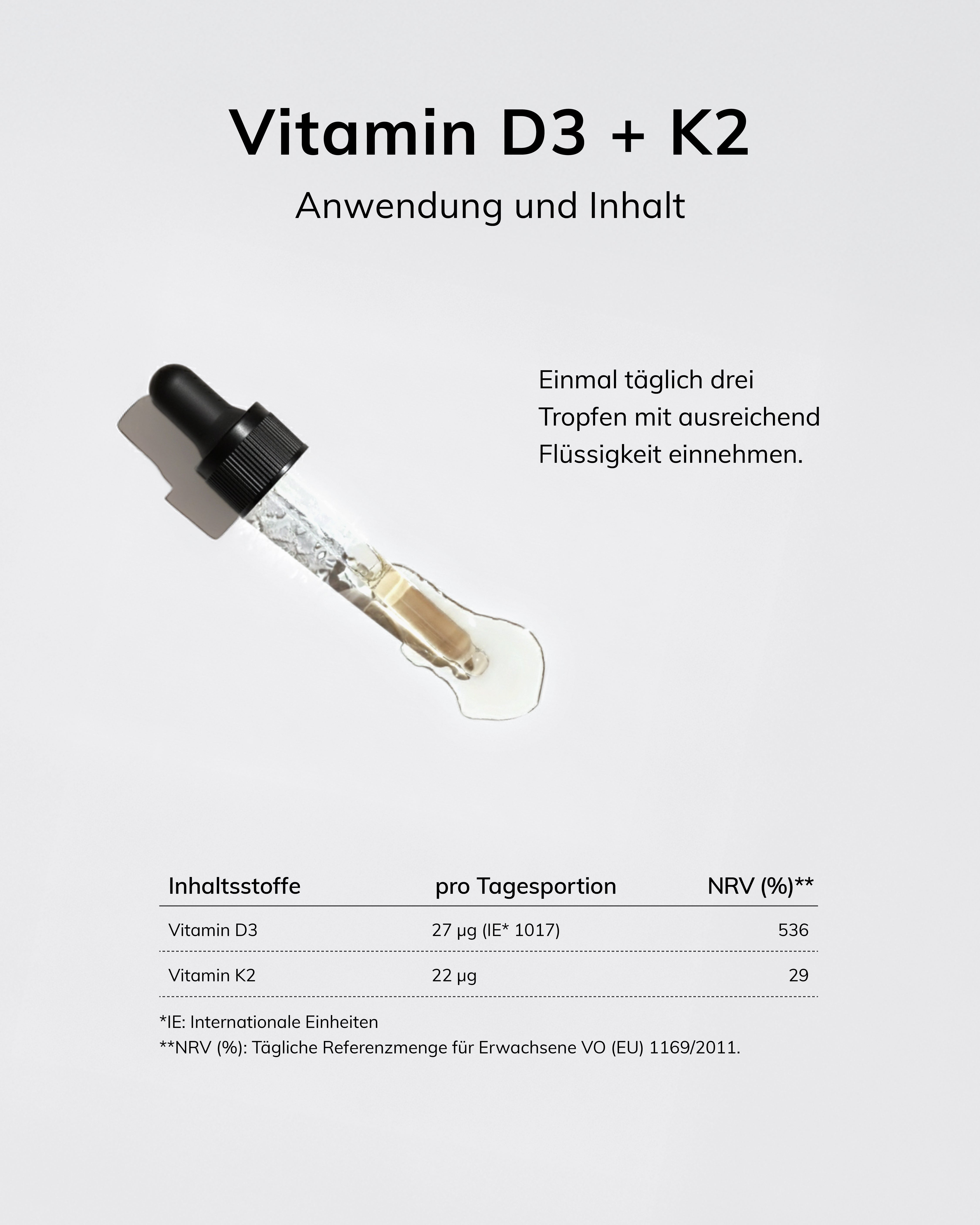 Vitamin D3 + K2 | Sonnengöttin