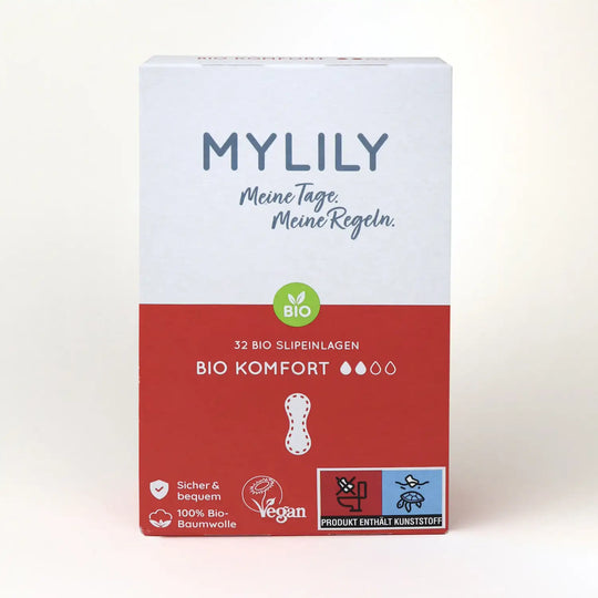 Slipeinlagen von MYLILY| nachhaltig | vegan | bio | biobaumwolle | beliebtes Periodenprodukt