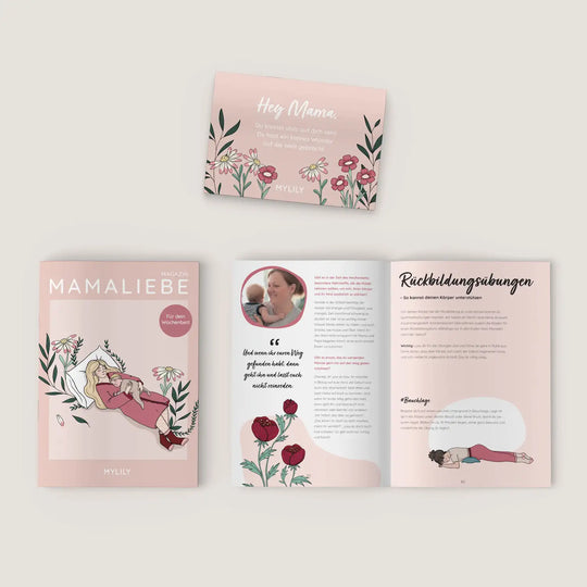 Das Mamaliebe Magazin ist liebevoll gestaltet mit wichtigen Informationen rund um Baby, Wochenbett und das Mama sein
