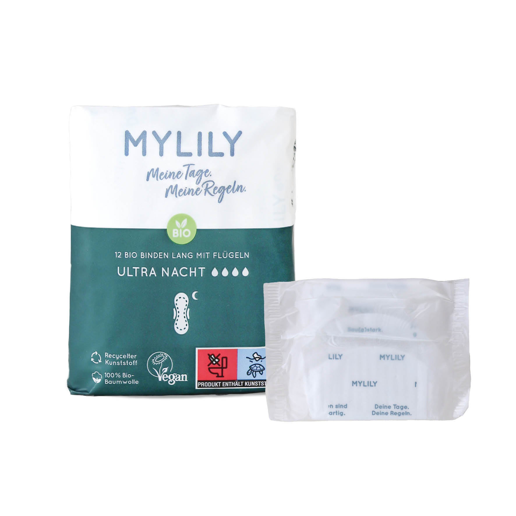 Unsere MYLILY Nachtbinden sind einzeln in einer umweltfreundlichen Hülle verpackt. So tragen wir zu den nachhaltigen Entwicklungszielen der UN bei.