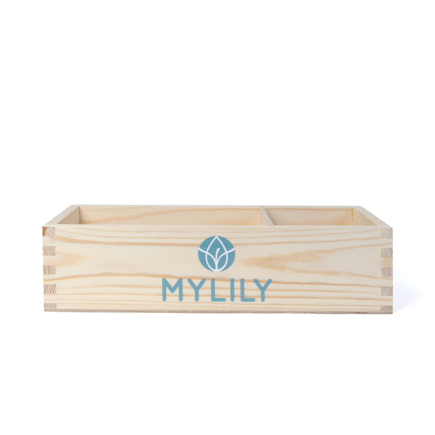 Tampon und Binden Box aus Holz von MYLILY für die Bereitstellung von kostenlosen Tampons und Binden  auf Toiletten